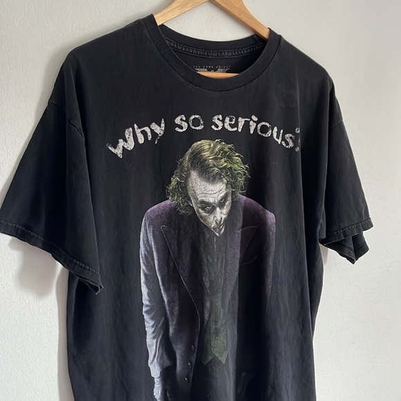 The Dark Knight The Joker T-Shirt / Why So Serious? / Large / 2016 / Batman - Picture 1 of 9